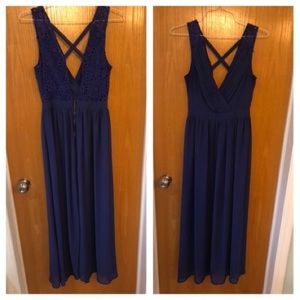 Blue maxi dress